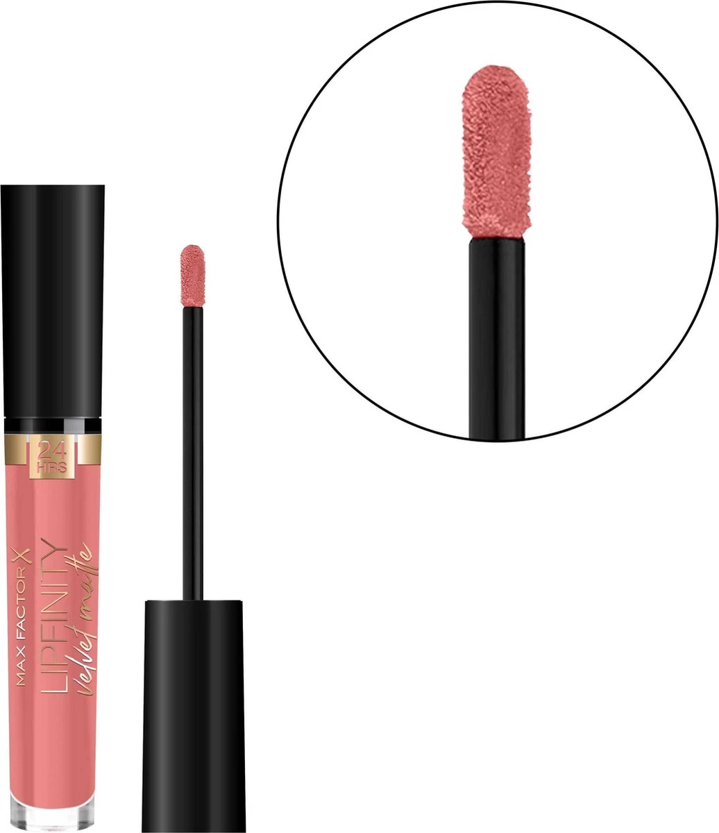 Max Factor Lipfinity Velvet Matte Lippenstift - 030 Cool Coral Rood 3 Max Factor Lipfinity Velvet Matte Lippenstift - 030 Cool Coral Rood - Afbeelding 3