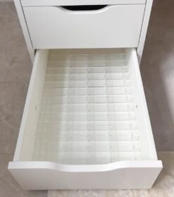 Jumanah® Collections "Sorted" - Large - Set A - Make Up Organizer Ladeverdeler Transparant Acryl- Ikea Alex 5 Ladeblok -Cosmetica winkel 1058x1200 3