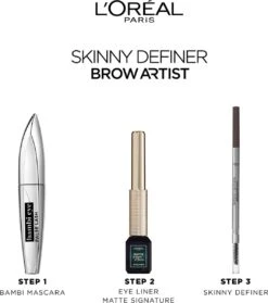 L’Oréal Paris Brow Artist Skinny Definer Wenkbrauwpotlood - 101 Blonde - Ultradun 15 L’Oréal Paris Brow Artist Skinny Definer Wenkbrauwpotlood - 101 Blonde - Ultradun -Cosmetica winkel 1064x1200 2