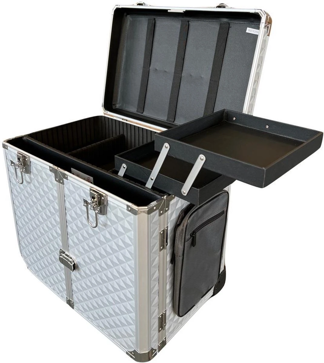 Pedicure Koffer/trolley - Professional Pedicure Case - Zilver Disco 1 Pedicure Koffer/trolley - Professional Pedicure Case - Zilver Disco
