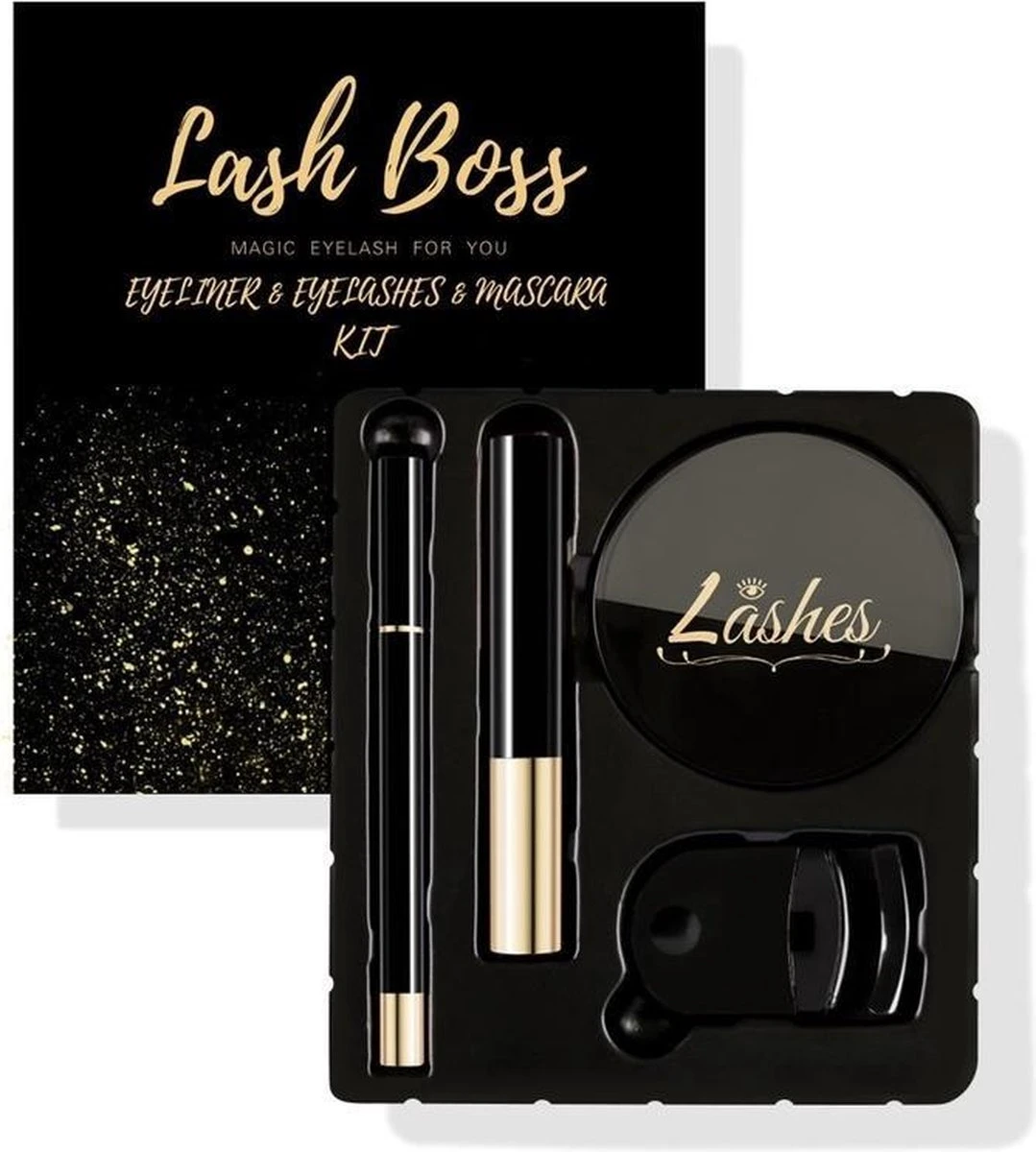 Magnetische Wimpers - 3 Paar - Luxe Set Inc. Eyeliner, Mascara, Kruller 7 Magnetische Wimpers - 3 Paar - Luxe Set Inc. Eyeliner, Mascara, Kruller - Afbeelding 7