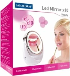 Lanaform X10 Spiegel Met Ringverlichting - Make-upspiegel - Ø11cm 15 Lanaform X10 Spiegel Met Ringverlichting - Make-upspiegel - Ø11cm -Cosmetica winkel 1109x1200 3