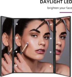 Spiegel Met LED Verlichting - Make-upspiegel - Zwart 12 Spiegel Met LED Verlichting - Make-upspiegel - Zwart -Cosmetica winkel 1124x1200 3