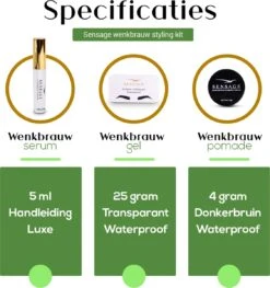 Sensage Wenkbrauwgel Set | Brow Soap | Pomade Donkerbruin | Wenkbrauw Serum | Wenkbrauw Borstel 3 Stuks 13 Sensage Wenkbrauwgel Set | Brow Soap | Pomade Donkerbruin | Wenkbrauw Serum | Wenkbrauw Borstel 3 Stuks -Cosmetica winkel 1126x1200 1