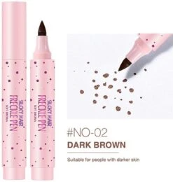 Silcky Hair Sproeten Pen - Freckle Pen - Freckles - Sproetjes Pen - Sproeten Make-up - Donker Bruin -Cosmetica winkel 1140x1200 10