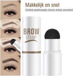 Merkloos Wenkbrauw Stempel – Brow Stamp – Stempelset – Make Up – Bruin – Incl. 34 Sjablonen – Incl. Wenkbrauw Borstel – Waterproof - Herbruikbaar - Cadeau Voor Haar -Cosmetica winkel 1153x1200 5