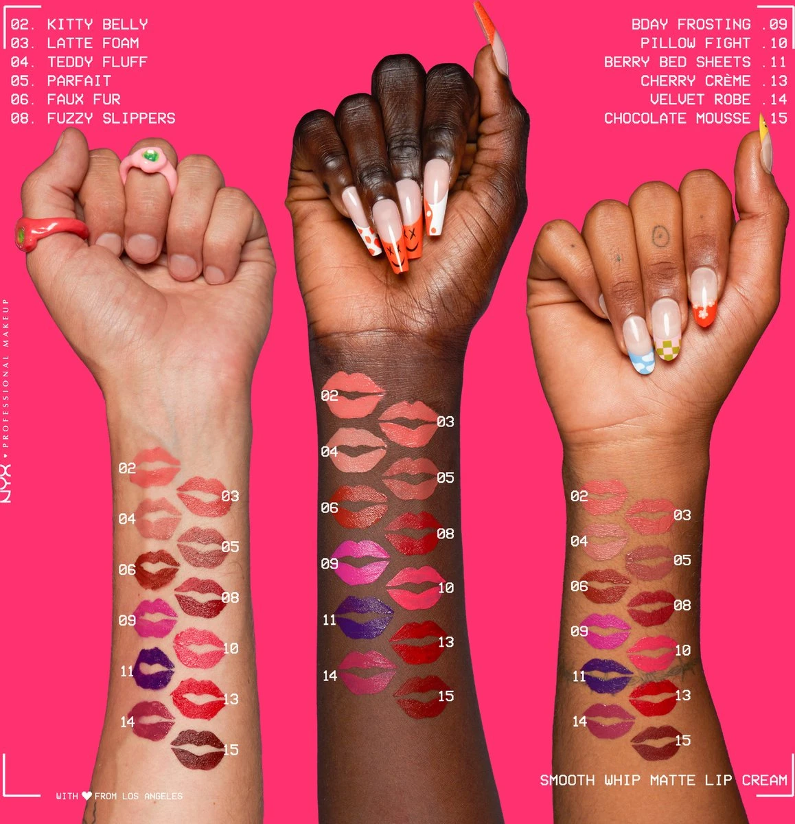 NYX Professional Makeup - Smooth Whip Matte Lip Cream Onesie Funsie - Vloeibare Lippenstift - 4ML 5 NYX Professional Makeup - Smooth Whip Matte Lip Cream Onesie Funsie - Vloeibare Lippenstift - 4ML - Afbeelding 5