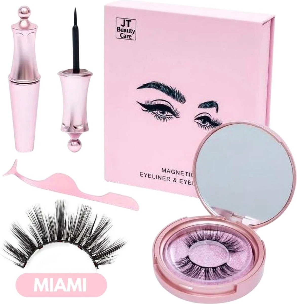 Luxe Magnetische Eyeliner + Magnetische Wimpers Set – Zwart Miami - Wimpers Zonder Lijm - 3D Nepwimpers - Magnetische Eyeliner - Herbruikbare Wimpers – Eyelashes - Magnetisch - Zwarte Wimpers - Wimper Magneet - Pincet - Giftbox - Cadeau Tip 1 Luxe Magnetische Eyeliner + Magnetische Wimpers Set – Zwart Miami - Wimpers Zonder Lijm - 3D Nepwimpers - Magnetische Eyeliner - Herbruikbare Wimpers – Eyelashes - Magnetisch - Zwarte Wimpers - Wimper Magneet - Pincet - Giftbox - Cadeau Tip
