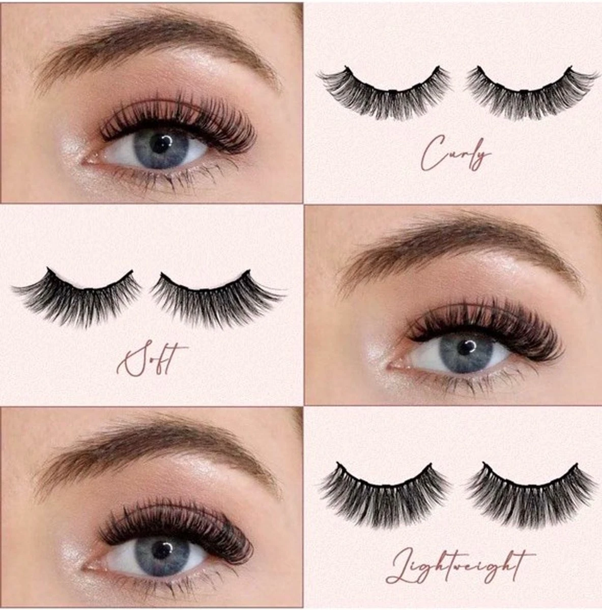 Magnetische Eyeliner En Magnetiche Wimpers - 3 Paar Nepwimpers - 3D Fake Lashes - Inclusief Pincet-natural 4 Magnetische Eyeliner En Magnetiche Wimpers - 3 Paar Nepwimpers - 3D Fake Lashes - Inclusief Pincet-natural - Afbeelding 4
