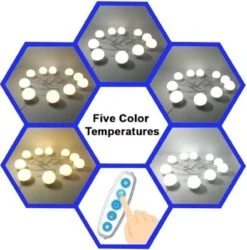 Jumalu Hollywood Spiegellampen – Spiegelverlichting Met 10 LED Lampen – Dimbare Make Up Spiegel Lamp – 4 Meter Kabel -Cosmetica winkel 1185x1200 2