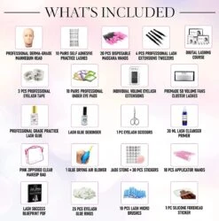 Merkloos Wimper Trainings Set Wimperuitbreidingskit Schoonheidsspecialiste Benodigdheden Mannequin -Cosmetica winkel 1187x1200 2