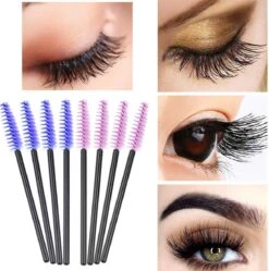 Vardaan Wegwerp Wimper & Wenkbrauw Borstels - Mascara Borsteltjes - Paarse & Roze Borsteltjes Voor Makeup - Mascara Borstel - 50 Stuks -Cosmetica winkel 1190x1200 11