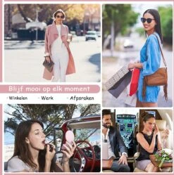 Led-verlichte Oplaadbare Compacte Make-up Spiegel Rond |1 X 2 X Vergroting | Make-upspiegel | Zakspiegel | Handspiegel | Reisspiegel | Dimbaar|als Cadeau | USB-lader | Rond | Zwart -Cosmetica winkel 1190x1200 9