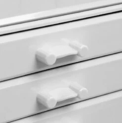 Nancy's Cutler Make-Up Organizer - Make-Up Opslag - 4 Lades - Open Vakken - Wit - Acryl - 24 X 13.5 X 18.5 Cm -Cosmetica winkel 1191x1200 13