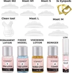 Iconsign Nieuwste Upgraded Wimper Lifting Set - Lash Lift Set Met Extra Sterke Lijm– Lashlift - Nieuw In 2021 - Permanent En Fixatietijd Slechts 12-15 Minuten - Vernieuwde Wimperlifting Set – Lash Lift Kit - Uitgebreide Versie 25 Delig -Cosmetica winkel 1191x1200 2
