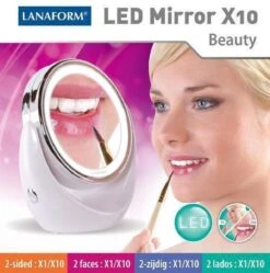 Lanaform X10 Spiegel Met Ringverlichting - Make-upspiegel - Ø11cm 16 Lanaform X10 Spiegel Met Ringverlichting - Make-upspiegel - Ø11cm -Cosmetica winkel 1192x1200 8