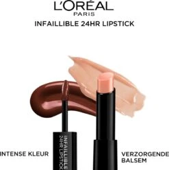 L’Oréal Paris Infallible Lippenstift - 117 Perpetual Brown - 24h Langhoudend 23 L’Oréal Paris Infallible Lippenstift - 117 Perpetual Brown - 24h Langhoudend -Cosmetica winkel 1193x1200 3