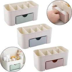 IBright Make-Up Organizer Met Lade - Cosmetica Opbergdoos - Bureau Organizer - Blauw -Cosmetica winkel 1193x1200 4