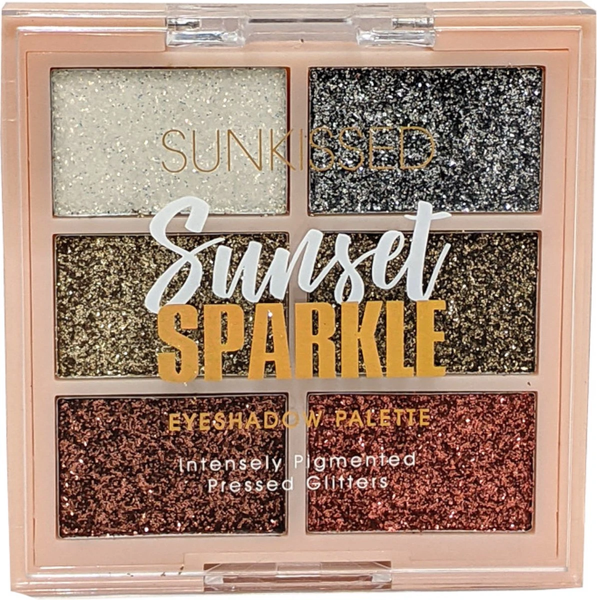 Sunkissed Intensely Pigmented Pressed Glitters Oogschaduw Palette - Sunset Sparkle 2 Sunkissed Intensely Pigmented Pressed Glitters Oogschaduw Palette - Sunset Sparkle - Afbeelding 2