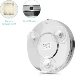 Navaris LED Make-up Spiegel - Vergrotende Cosmeticaspiegel - 360° Draaibaar - 5x Vergroting - Met Zuignap - Badkamerspiegel - Reisspiegel - Zilver 9 Navaris LED Make-up Spiegel - Vergrotende Cosmeticaspiegel - 360° Draaibaar - 5x Vergroting - Met Zuignap - Badkamerspiegel - Reisspiegel - Zilver -Cosmetica winkel 1196x1200 14