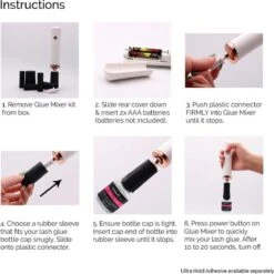 Lashes & More - GLUE SHAKER - Lijmschudder - Inkt Mixen - GLUE MIXER - Voor Het Goed Mengen Van Wimperlijm Nagellak Pigment Of Tattoo Inkt - Met Ventilator -Cosmetica winkel 1198x1200 15