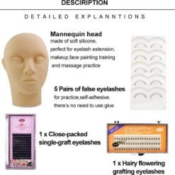 Lashes & More | Wimperextensions Starters Pakket | Oefenset Voor Beginnend Wimperstylist | Lash Kit | Oefen Wimper Set -Cosmetica winkel 1198x1200