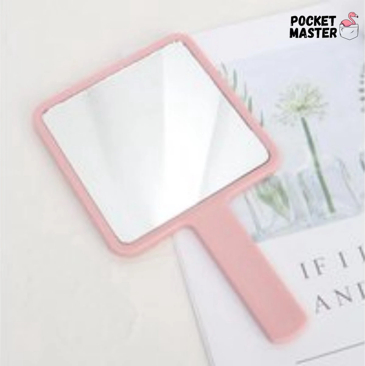 PocketMaster® Make-Up Spiegel / Handspiegel Met Handvat - Licht Roze - Klein - Compact - Handzaam - 8,0 X 8,0 Cm Spiegeloppervlak 4 PocketMaster® Make-Up Spiegel / Handspiegel Met Handvat - Licht Roze - Klein - Compact - Handzaam - 8,0 X 8,0 Cm Spiegeloppervlak - Afbeelding 4