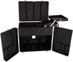 Pedicure Koffer / Trolley - Professional Pedicure Cas- Zilver Streepmotief -Cosmetica winkel 1200x1009 3