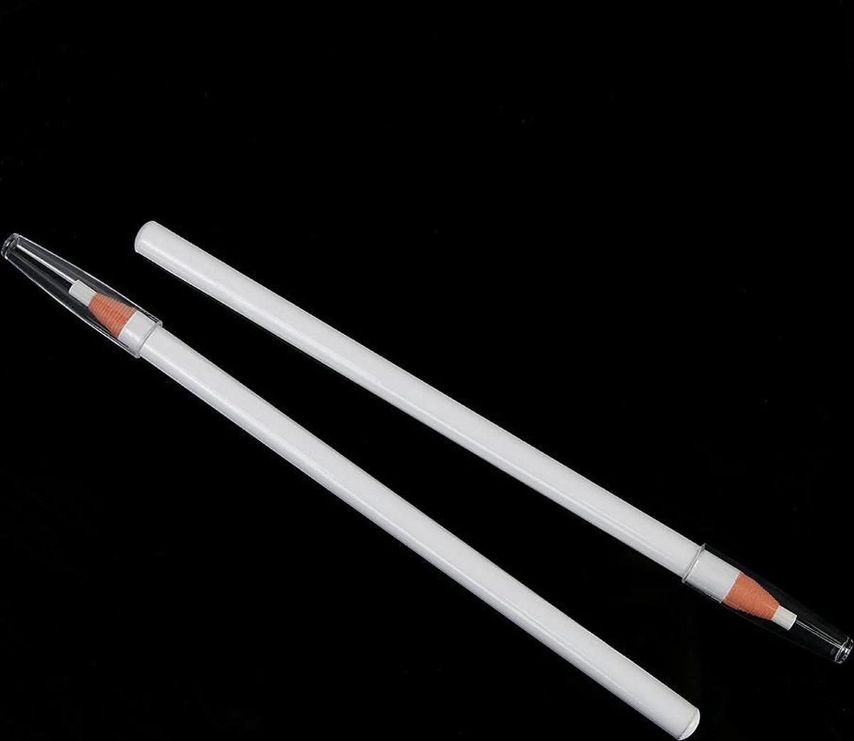 2 Stuks - Voortekenpotlood WIT – PMU – Watervast Wenkbrauw Potlood – Permanente Make-up – PMU Potlood Wit – Stripbaar Wit Voortekenpotlood 4 2 Stuks - Voortekenpotlood WIT – PMU – Watervast Wenkbrauw Potlood – Permanente Make-up – PMU Potlood Wit – Stripbaar Wit Voortekenpotlood - Afbeelding 4