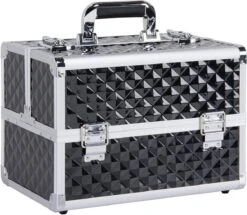 Make-upkoffer, Kapperskoffer, Cosmeticakoffer, Lege Nagelkoffer, Multikoffer, Afsluitbaar Voor Nageldesign/massageolie/fotoapparatuur, 34,7 X 22,2 X 25 Cm HMTM-YAHEE-411176 -Cosmetica winkel 1200x1043 3