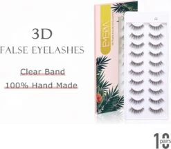 EMEDA 3D Nepwimpers – 10 Paar - Natuurlijke Valse Wimpers - Make-Up Eyelashes -Cosmetica winkel 1200x1051