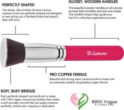 Foundation Borstel Roze - Lamora - Make-Up Kwast 11 Foundation Borstel Roze - Lamora - Make-Up Kwast -Cosmetica winkel 1200x1063 8