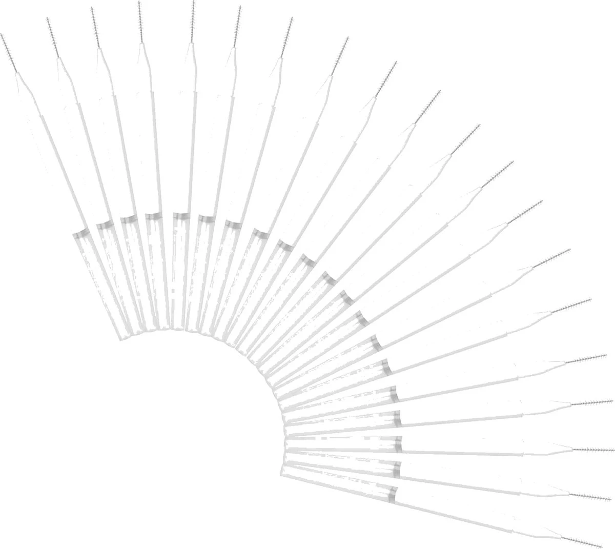 Clavier Micro Borstels Voor Wenkbrauw En Wimper Lifting Wit 20st. 1 Clavier Micro Borstels Voor Wenkbrauw En Wimper Lifting Wit 20st.