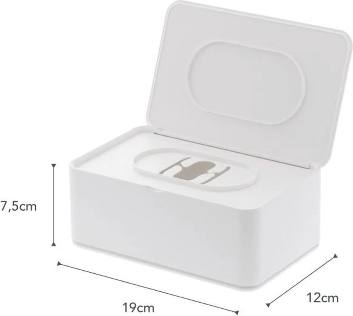 Yamazaki Bakje Voor Vochtige Doekjes - Wit - Met Deksel 16 Yamazaki Bakje Voor Vochtige Doekjes - Wit - Met Deksel - Afbeelding 16