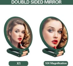 FOGARI Handspiegel Met 1 X 10 X Vergroting, Dubbelzijdige Make-upspiegel, Draagbare Kleine Spiegel, Inklapbare Verstelbare Spiegel Met Handvat, Ronde Reisspiegel, Make-upspiegel, Tafelspiegel, 360 Graden Draaibaar 7 FOGARI Handspiegel Met 1 X 10 X Vergroting, Dubbelzijdige Make-upspiegel, Draagbare Kleine Spiegel, Inklapbare Verstelbare Spiegel Met Handvat, Ronde Reisspiegel, Make-upspiegel, Tafelspiegel, 360 Graden Draaibaar -Cosmetica winkel 1200x1078 3
