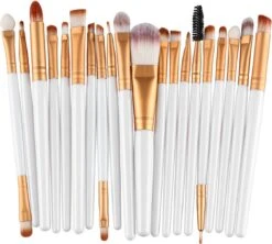 Evvie 20-delige Make-up Kwasten Set - Wit Goud 13 Evvie 20-delige Make-up Kwasten Set - Wit Goud -Cosmetica winkel 1200x1080 1