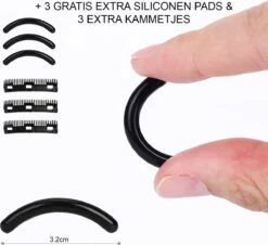 INTER-ESQUE® Wimperkruller - Eyelash Curler + 3x Gratis Extra Siliconen Pad & 3x Extra Kam - Zilver 12 INTER-ESQUE® Wimperkruller - Eyelash Curler + 3x Gratis Extra Siliconen Pad & 3x Extra Kam - Zilver -Cosmetica winkel 1200x1099