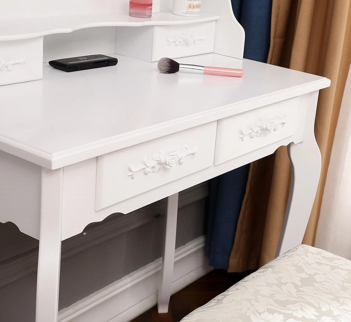 RJRoyal Living Princess Kaptafel Met Spiegel Make Up 2 RJRoyal Living Princess Kaptafel Met Spiegel Make Up - Afbeelding 2