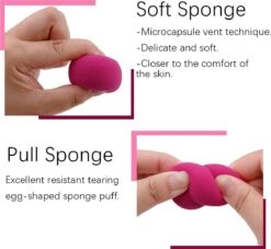 PD® - Make-up Spons - 2 Stuks - Roze - Beauty Blender - Blender Spons Voor Make-up - Foundation Blender - Make-up Ei 9 PD® - Make-up Spons - 2 Stuks - Roze - Beauty Blender - Blender Spons Voor Make-up - Foundation Blender - Make-up Ei -Cosmetica winkel 1200x1102 5