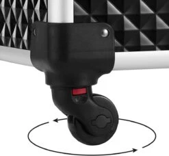 Cosmetische Koffer, Trolley, Make-up Case Met Handvat, 4 Universele Wielen, 4 Uitschuifbare Dienbladen, Make-up Tas, Voor Reizen, Zwart 13 Cosmetische Koffer, Trolley, Make-up Case Met Handvat, 4 Universele Wielen, 4 Uitschuifbare Dienbladen, Make-up Tas, Voor Reizen, Zwart -Cosmetica winkel 1200x1106 4