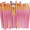 Merkloos Makeup Kwastenset - Makeup Set - 20delig - Roze - Goud - Able & Borret