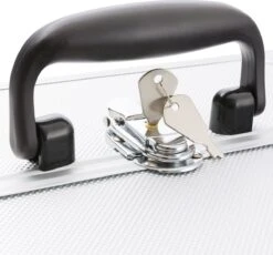 AREBOS Cosmetica Koffer - Beauty Case - Cosmetica Trolley - 15 L - Zilber -Cosmetica winkel 1200x1116 6