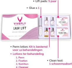 Vivefly Healthcare Wimperlifting Set - Complete Kit Voor Wimper- En Wenkbrauw Lifting - Extra Sterke Lijm - 25-delig - Wimperlift - Lash Lift Kit - Wimperserum - Wimpers Krullen - Brow Lamination - Geschikt Voor Professioneel Gebruik -Cosmetica winkel 1200x1121