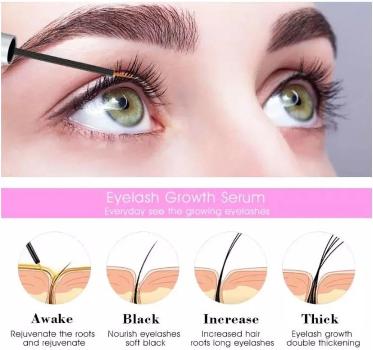 Merkloos Lash Lift Wimperserum - Lash Serum - Lashlift - Wimperlift - Eyelash Serum - Wimper Lift 5 Merkloos Lash Lift Wimperserum - Lash Serum - Lashlift - Wimperlift - Eyelash Serum - Wimper Lift - Afbeelding 5