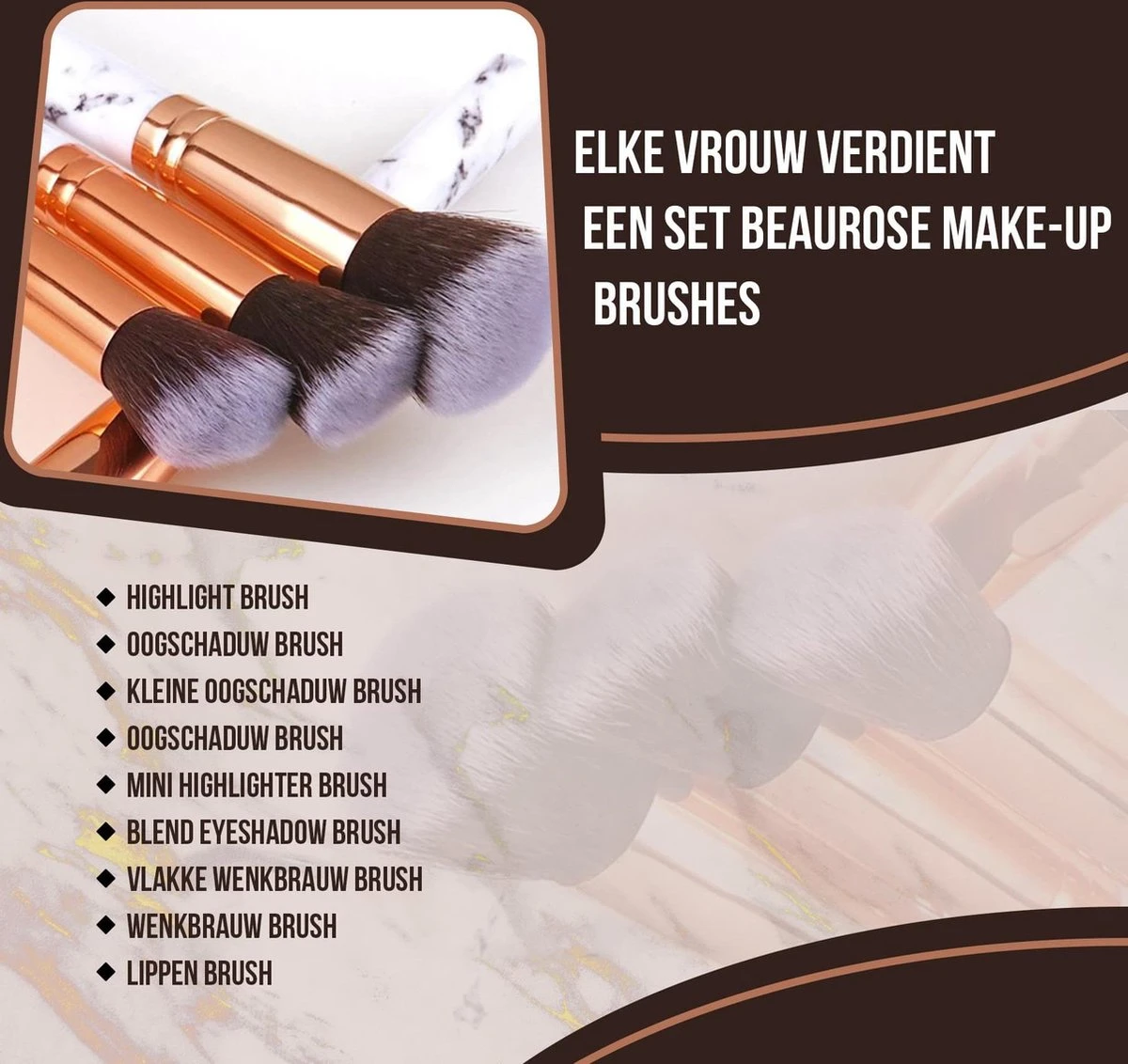 Luxe Make Up Kwasten Set - Make Up Brush - Oogschaduw – Beauty - Foundation Kwast - Poederkwast - Brush - Make Up - Cosmetica - Kwasten Set – Make Up Etui - Make Up Penselen Set – Make Up Set 9 Luxe Make Up Kwasten Set - Make Up Brush - Oogschaduw – Beauty - Foundation Kwast - Poederkwast - Brush - Make Up - Cosmetica - Kwasten Set – Make Up Etui - Make Up Penselen Set – Make Up Set - Afbeelding 9