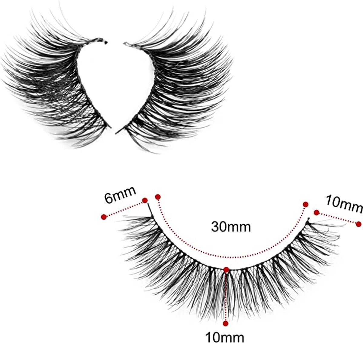 Merkloos 10 Paar - 3D Valse Wimpers - Fake Lashes - Natuurlijke Uitziend Kunstwimpers - Voor Make-Up Eyelashes 3 Merkloos 10 Paar - 3D Valse Wimpers - Fake Lashes - Natuurlijke Uitziend Kunstwimpers - Voor Make-Up Eyelashes - Afbeelding 3