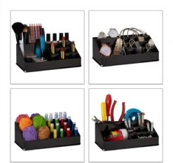 Relaxdays Cosmetica Organizer - Cosmeticahouder - Make Up Toren - Doorzichtig - 16 Vakken - Zwart 11 Relaxdays Cosmetica Organizer - Cosmeticahouder - Make Up Toren - Doorzichtig - 16 Vakken - Zwart -Cosmetica winkel 1200x1134 1