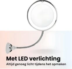 Make-Up Spiegel - 7X Vergroting - LED Licht - Make Up Spiegel Met Verlichting - Vergrootspiegel Met Zuignap - Exclusief Baterijen(Niet Ingegrepen 3AAA)3AAA -Cosmetica winkel 1200x1137 5