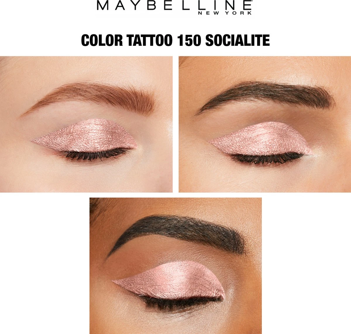 Maybelline Eye Studio Color Tattoo 24H Cream Oogschaduw - 150 Socialite - Roze 4 Maybelline Eye Studio Color Tattoo 24H Cream Oogschaduw - 150 Socialite - Roze - Afbeelding 4