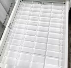 Jumanah® Collections "Sorted" - Large - Set A - Make Up Organizer Ladeverdeler Transparant Acryl- Ikea Alex 5 Ladeblok -Cosmetica winkel 1200x1143 1